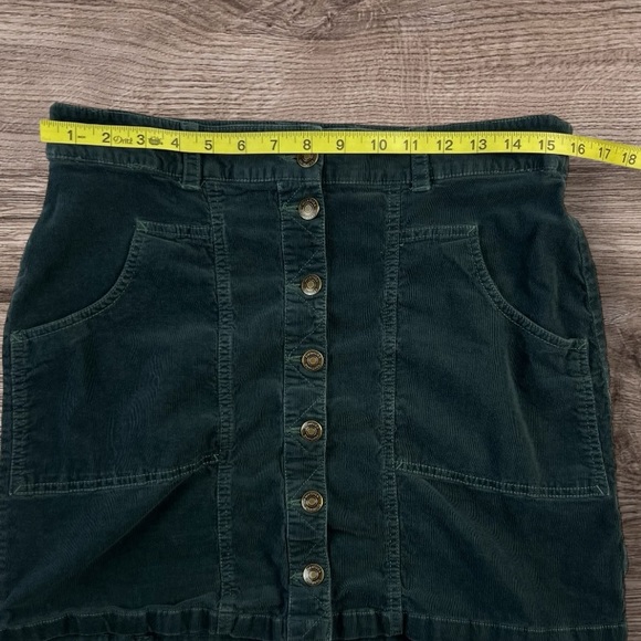 Aventura Women's Logan Button Front Skirt Organic Cotton Corduroy Sz: 8 - Picture 3 of 6